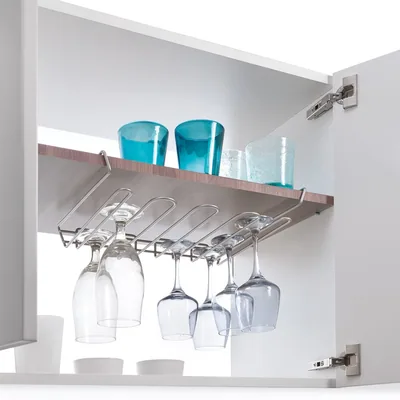 Metaltex 77269 Colgador estante para copas de metal 38x26x6 cm – foto 3