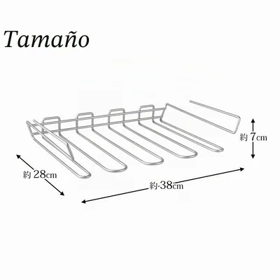 Metaltex 77269 Colgador estante para copas de metal 38x26x6 cm – foto 4