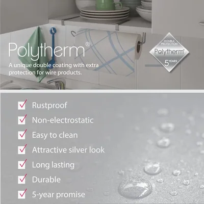 Metaltex Easyroll colgador de rollo de cocina acabado Polytherm gris – foto 7