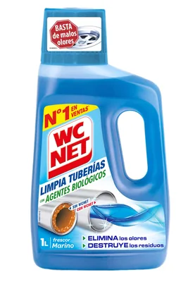 WC Net Limpia tuberías con agentes biológicos 1 L – Fontanería
