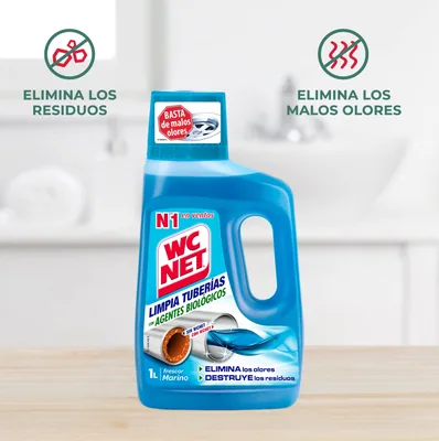 WC Net Limpia tuberías con agentes biológicos 1 L – foto 1