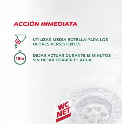 WC Net Limpia tuberías con agentes biológicos 1 L – foto 5