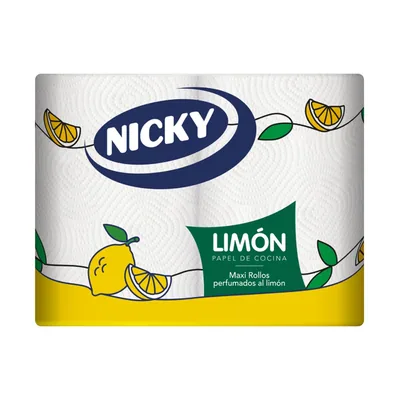 Nicky Papel de cocina limón, 2 rollos, 2 capas – Menaje y cocina