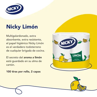 Nicky Papel de cocina limón, 2 rollos, 2 capas – foto 4
