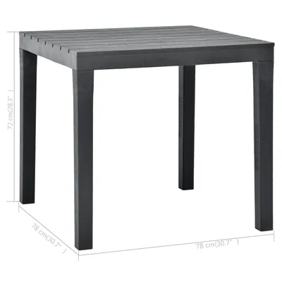ipae progarden Bali mesa para exterior antracita 780 mm – foto 3