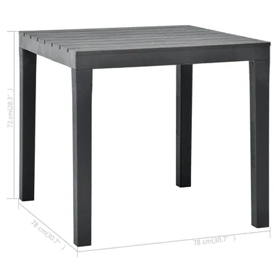 ipae progarden Bali mesa para exterior antracita 780 mm – foto 7