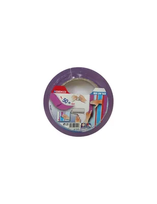 Geko EDM Cinta Masking Lila 25MM X 50M Baja adhesividad para Superficies (pack de 3)