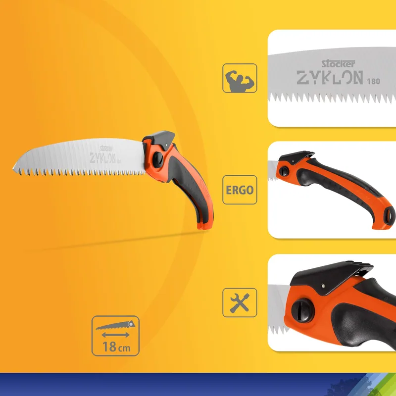 Stocker Sierra plegable Zyklon 180