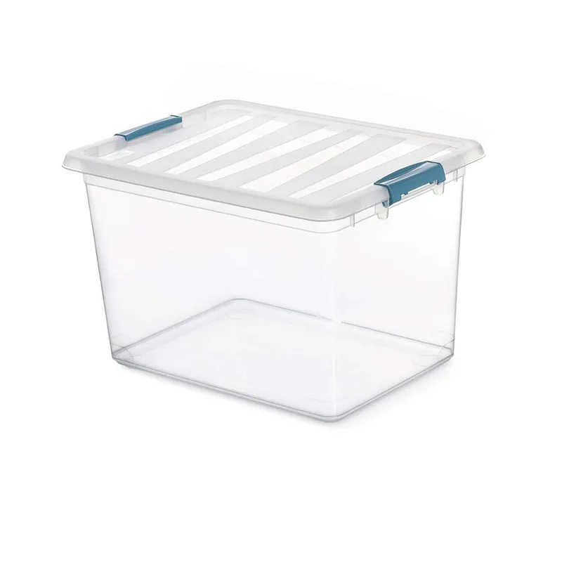 Domopak Living Caja Katla transparente con asas ergonómicas 20 l