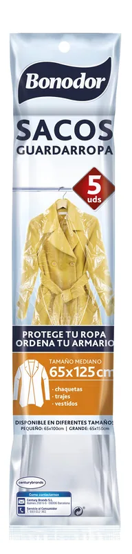 Bonodor Sacos Gruardarropa Nº2 - pack de 6 unidades