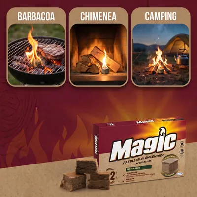 Magic Carbon Magic Encendedor Barbacoa - pack de 6 unidades – foto 2