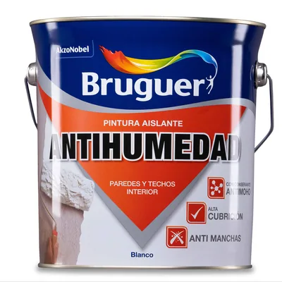 Bruguer pintura antihumedad aislante mate blanco 4 l