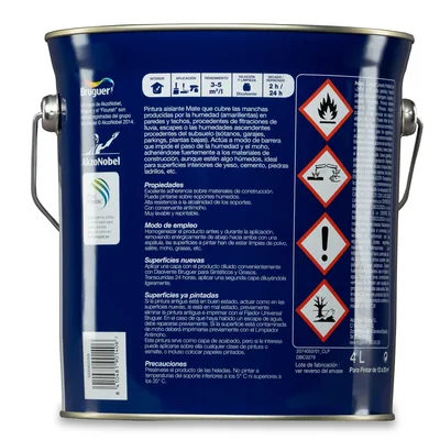 Bruguer Pintura antihumedad aislante mate blanco 4 l – foto 3