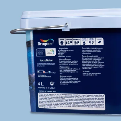 Bruguer Colores del Mundo Mediterráneo azul natural 4 l – foto 5