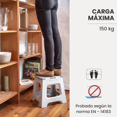 Vigar Taburete Plegable Portatil Compacto para Adultos 32 cm - 1 unidad – foto 8