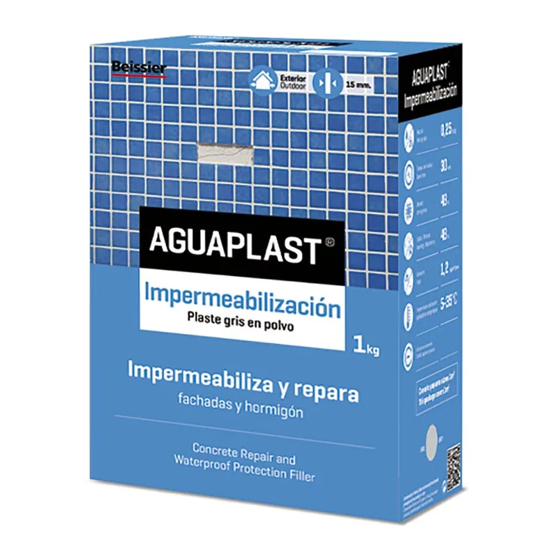 Beissier Aguaplast Impermeabilización estuche 1kg - pack de 2 unidades