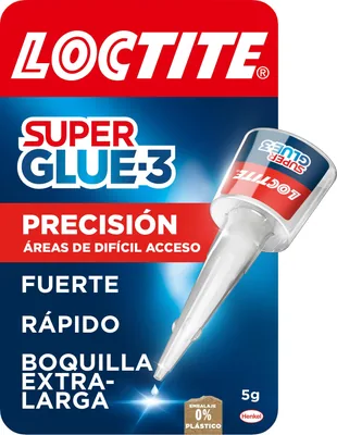 Loctite Super Glue-3 Precisión pegamento instantáneo transparente 5 g (pack de 3)