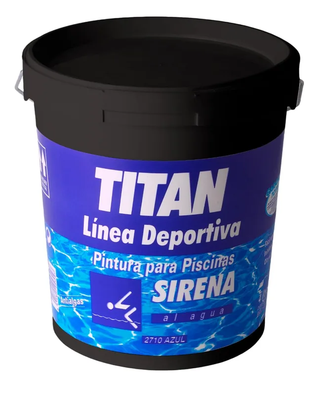 Titan Piscines Sirène pintura al agua mate azul 4 l