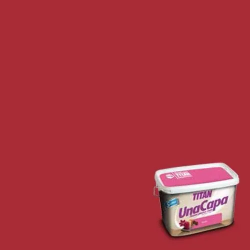 Titan 69639205 Pintura plástica mate rojo intenso una capa