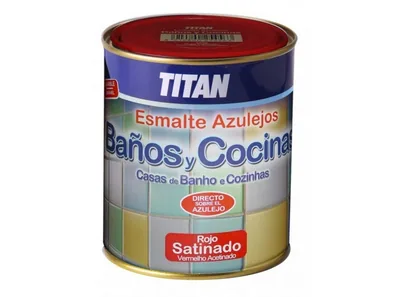 Titan Pintura cocinas y baños blanco satinado 750ml