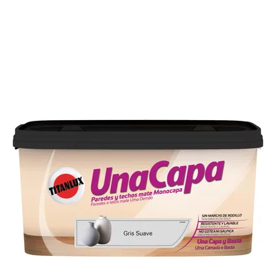 Titanlux una capa gris suave 4 L