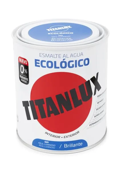 Titanlux 00T053934 esmalte agua ecológico brillante azul 750 ml