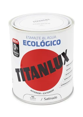 Titanlux 01T056634 esmalte agua ecológico satinado blanco 750 ml