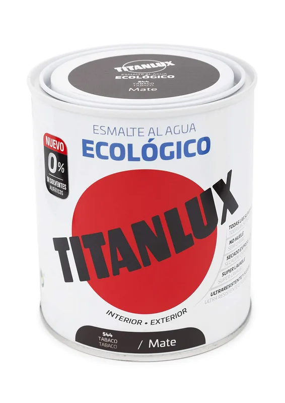 Titanlux 01T054434 esmalte agua ecológico satinado tabaco 750 ml