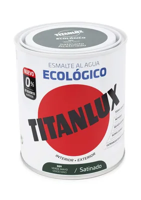 Titanlux 01T055934 esmalte agua ecológico satinado verde 750 ml – foto 1