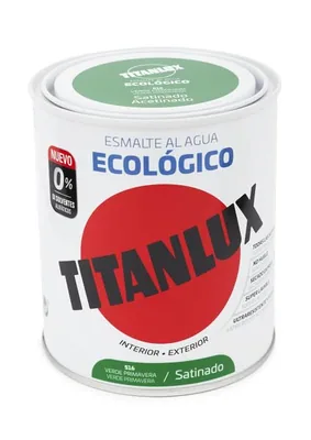 Titanlux 516 esmalte agua ecológico satinado verde primavera 750 ml – foto 1