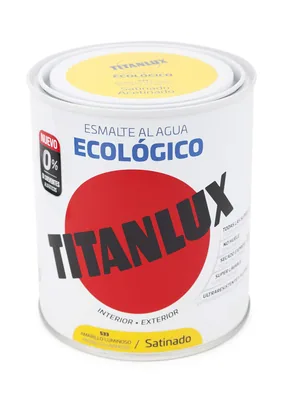Titanlux Ecológico esmalte multisuperficie satinado amarillo luminoso 750 ml – foto 1