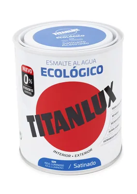 Titanlux 01T053934 esmalte agua ecológico satinado azul luminoso 750 ml – foto 1