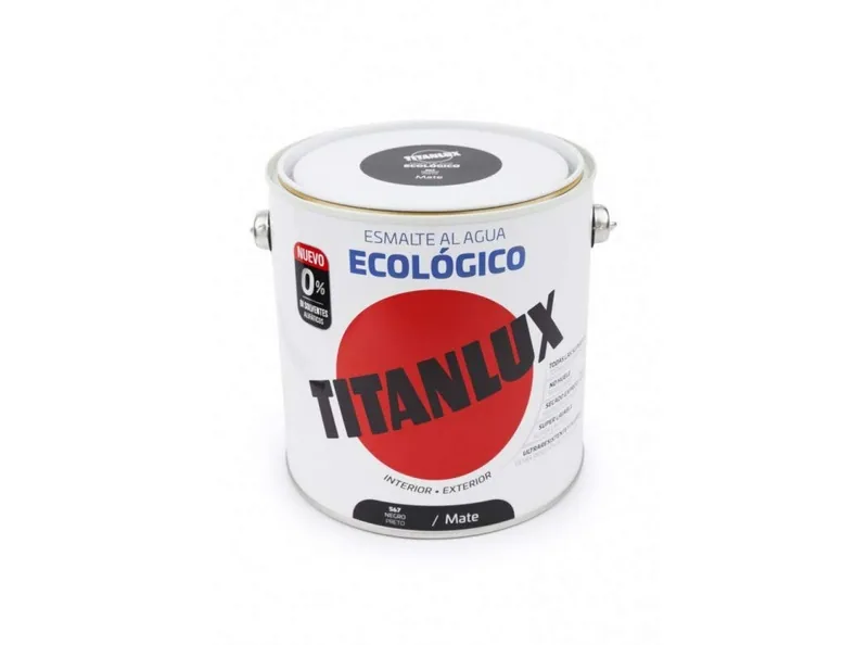 Titanlux 02T056725 esmalte eco mate negro 2,5 l