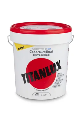 Titan Titanlux pintura plástica Cobertura Total blanco 15 l