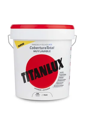 Titan Titanlux pintura plástica Cobertura Total blanco 15 l – foto 2