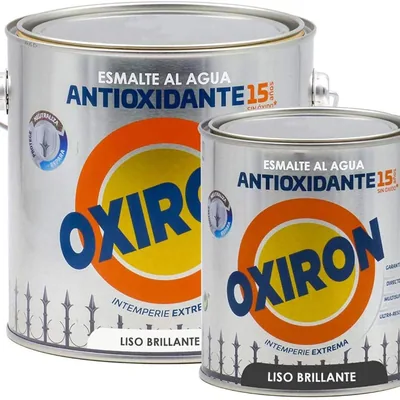 Oxiron esmalte antioxidante al agua liso brillante tabaco, 750 ml