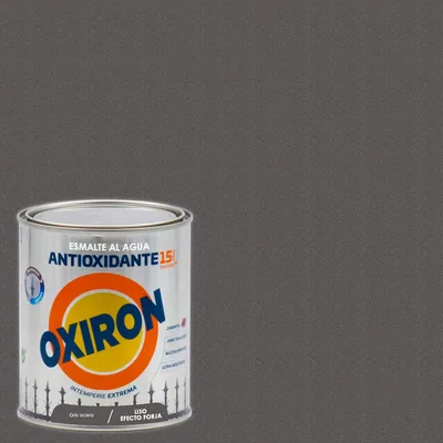 Oxiron Esmalte liso efecto forja al agua gris acero, 750 ml – foto 2