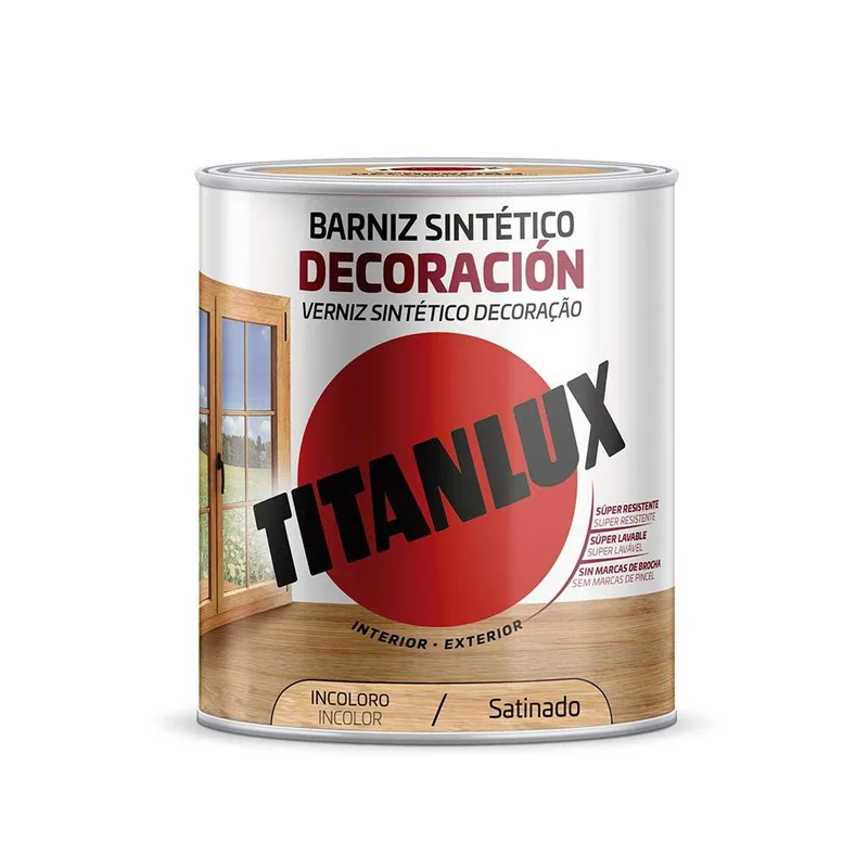 Titan Barniz sintético decoración satinado Wengue M11100734 750 ml