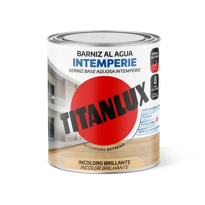 Titanlux barniz Intemperie maderas exterior brillante incoloro 0,75 l