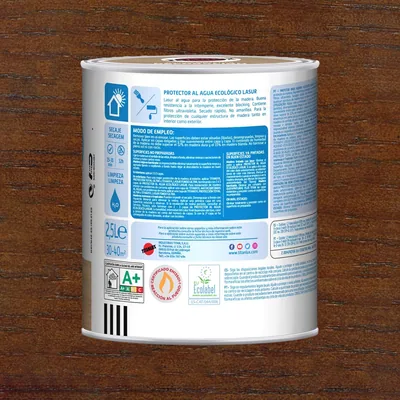 Titanlux Lasur al agua ecológico madera satinado nogal 750 ml – foto 3