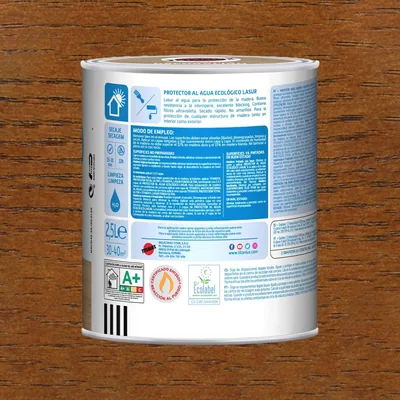 Titanlux Lasur al agua ecológico madera satinado teca 750 ml – foto 3