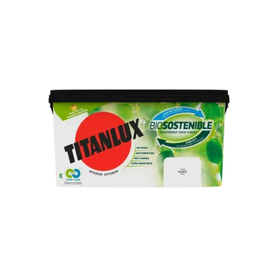 Titanlux Biosostenible pintura paredes blanco 4 l – foto 2
