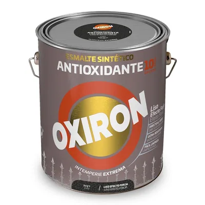 Oxiron esmalte antioxidante liso efecto forja negro, 4 l