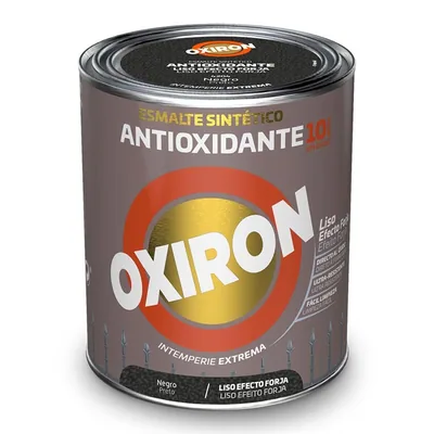Oxiron esmalte antioxidante liso efecto forja negro, 750 ml