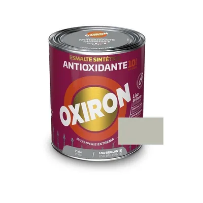 Titan Esmalte Oxiron liso plata 750ml