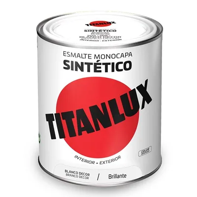Titanlux esmalte sintético brillante blanco decorativo 750 ml