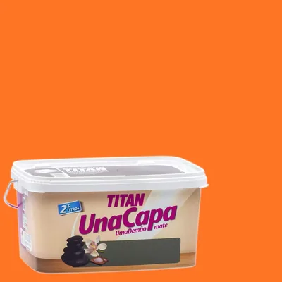 Titan M125530 Pintura plastica monocapa mate de 2 5 l naranja