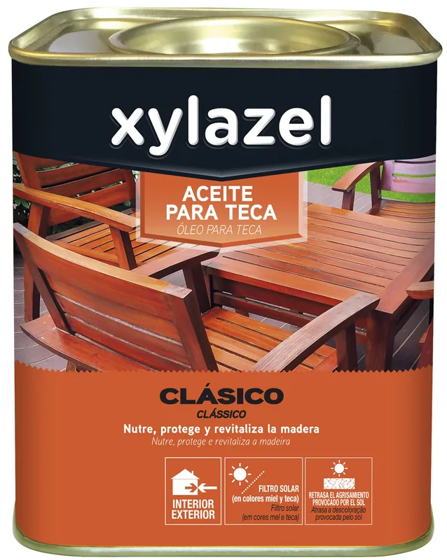 Xylazel Aceite para teca incoloro 750 ml