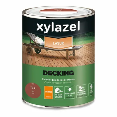 Xylazel Lasur Decking para suelo teca 750 ml