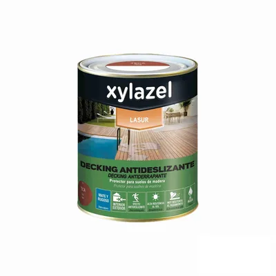 Xylazel Lasur Decking antideslizante para suelo teca 750 ml – foto 1
